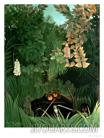 henri rousseau the monkeys 1906