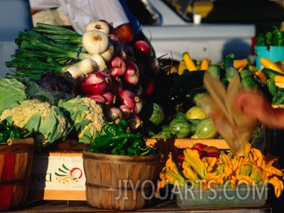 john hay fresh produce at farmers market santa fe new mexico usa