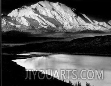 Mount McKinley and Wonder Lake, Denali National Park, Alaska, 1947