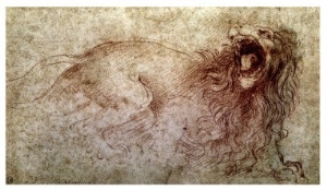 Sketch of a Roaring Lion