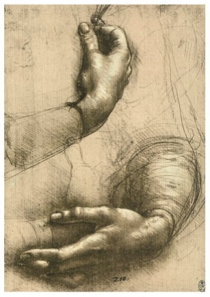 Study of Female Hands, Drawing, Royal Library, Windsor