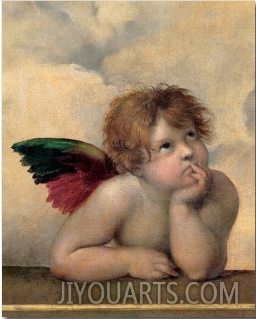 Detail of the Sistine Madonna, c.1514