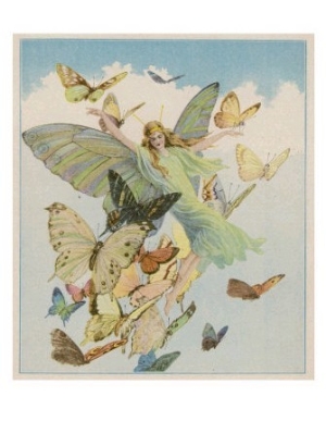 Fairy Flying with Butterflies