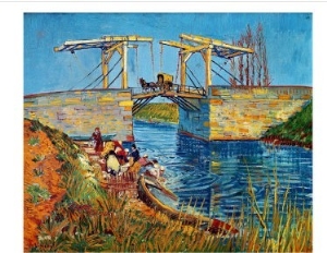 The Drawbridge at Arles with a Group of Washerwomen, c.1888