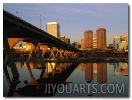 The Richmond, Virginia Skyline at Twilight