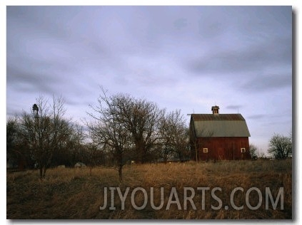 A Barn on a Farm in Nebraska