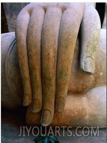 Giant Hand of the Sukhothai Style Buddha at Sri Chum Temple, Sukhothai, Sukhothai, Thailand