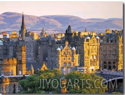 Skyline of Edinburgh, Scotland