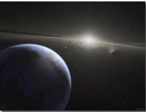 A Massive Asteroid Belt in Orbit Around a Star the Same Age and Size as Our Sun