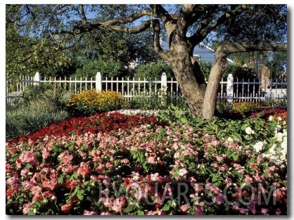 Garden at Prescott Park, New Hampshire, USA