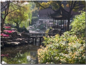 Landscape of Traditional Chinese Garden, Shanghai, China