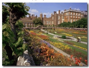 Sunken Gardens, Hampton Court Palace, Greater London, England, United Kingdom