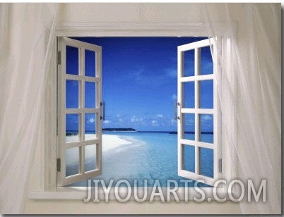 Beach Beckoning Through Open Window