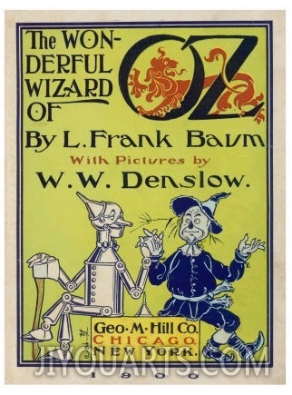 Title Page Featuring the Tin Woodman and the Scarecrow