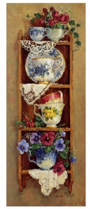 Porcelain and Pansies