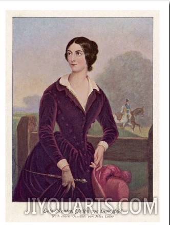 Lola Montez, American Dancer and Adventuress Born in Ireland