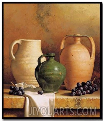 Earthenware with Grapes