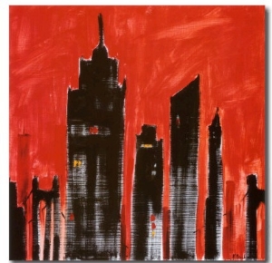 Red Cityscape