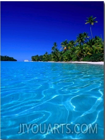 Tropical Lagoon Waters, Aitutaki, Southern Group, Cook Islands