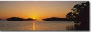 Refection of Sun in Water, Everglades National Park, Miami, Florida, USA