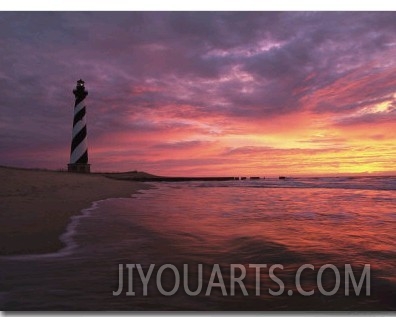 The 198 Foot Tall Lighthouse on Cape Hatteras