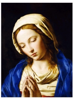 The Madonna, Bust Length, at Prayer