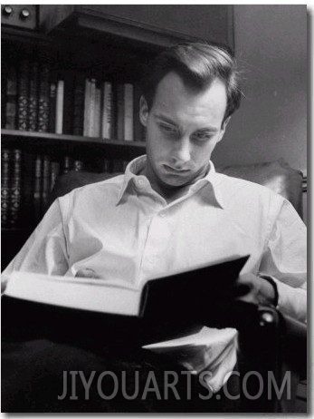 Aga Khan Reading a Book