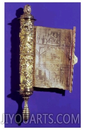 Megillah (Scroll of Esther) in a Silver Case, Vienna, circa 1715