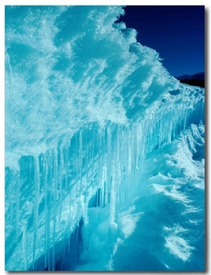 Icicles Formed When Melting Water and Sea Spray Re Freeze, Antarctica