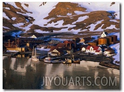 The Now Abandoned Grytviken Whaling Station in King Edward Point, Antarctica