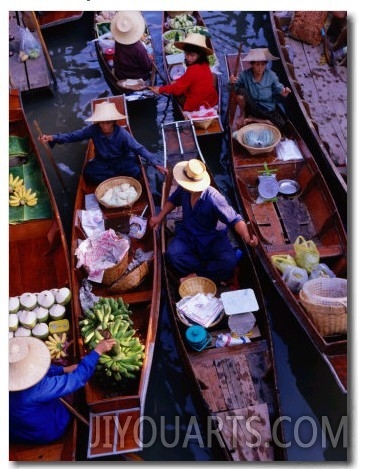 Floating Market, Damnoen Saduak, Thailand