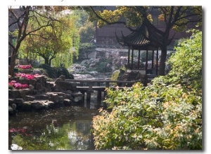 Landscape of Traditional Chinese Garden, Shanghai, China