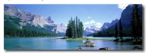 Maligne Lake Near Jasper, Alberta, Canada