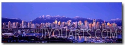 Twilight, Vancouver Skyline, British Columbia, Canada