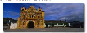 Facade of a Church, San Andres Xecul, Guatemala