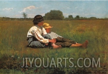 Boys in a Pasture, 1874