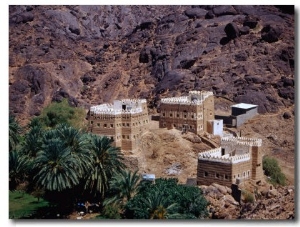 Traditional Mud Brick Houses Beneath Al Aan Palace, Najran, Saudi Arabia