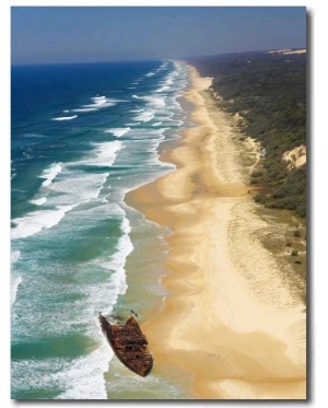 Wreck of the Maheno, Seventy Five Mile Beach, Fraser Island, Queensland, Australia