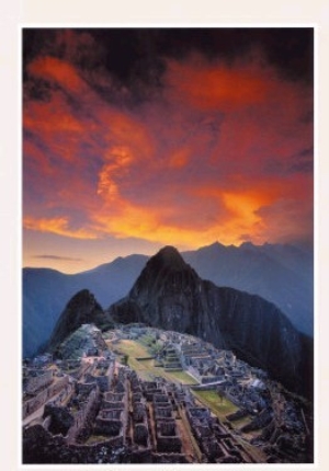 Sunset over Machu Picchu