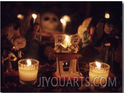 Day of the Dead Night Vigil Details, Oaxaca, Mexico