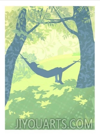 Man in Hammock