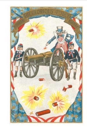 4th of July, Uncle Sam and Cannon