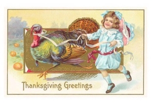 Greetings, Girl with Turkey