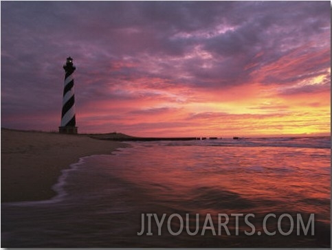 The 198 Foot Tall Lighthouse on Cape Hatteras