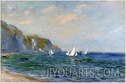 Cliffs and Sailboats at Pourville