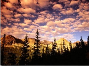 Peaks and Sky from Diamond Lake Trail, Indian Peaks Wilderness, Colorado