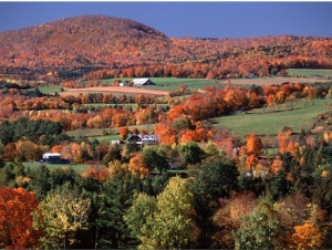 Farmland near Pomfret, Vermont, USA