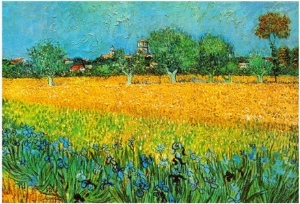 View of Arles with Irises