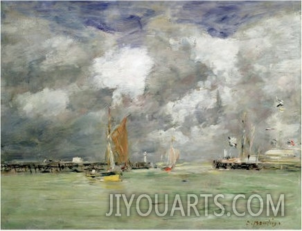 High Tide at Trouville, circa 1892 96