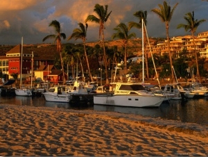 Boats Docked in the Modern Harbour, St. Gilles Les Bains, Reunion